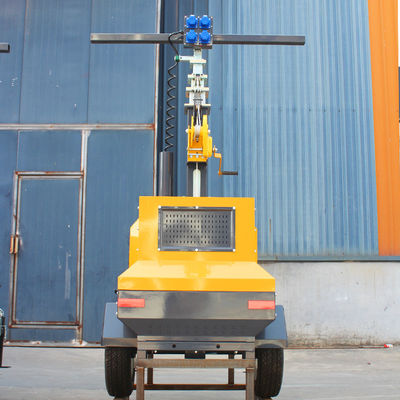 220v Pushcart Type 5M Rôte manuelle LED Tour de lumière mobile 200W 300W 400W Norme IP nominale