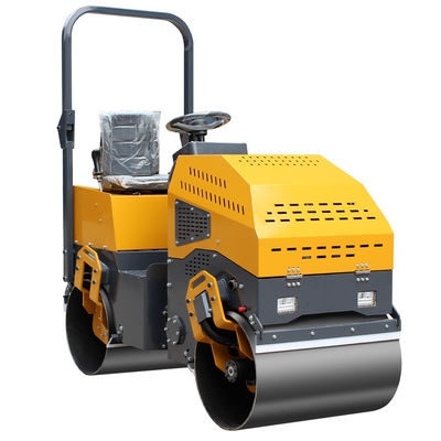 Compacteur d'asphalte vibrant de 1 tonne avec rouleau à double tambour et moteur ChangchaiL12