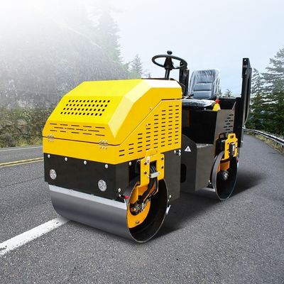 Équipement de construction routière YL800 plein hydraulique 1,2 tonne tambour diamètre 530 mm rouleau
