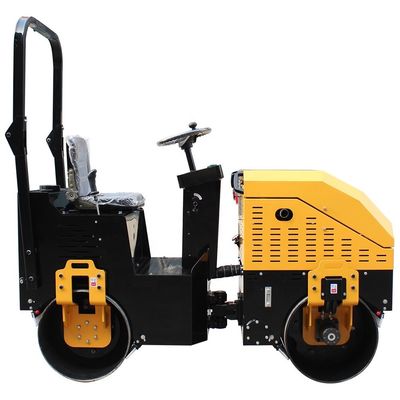 Équipement de construction routière YL800 plein hydraulique 1,2 tonne tambour diamètre 530 mm rouleau