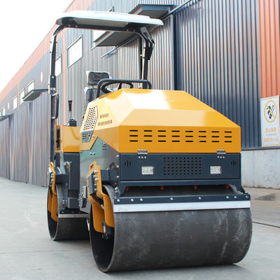 700 mm de diamètre de tambour HQ-YL1200 3 tonnes mini rouleau d'asphalte pour la réparation de la surface de la route