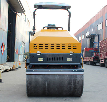 Roller hydraulique en acier asphalté en tandem à tambour en rouleau de route vibrant de HQ-YL1200