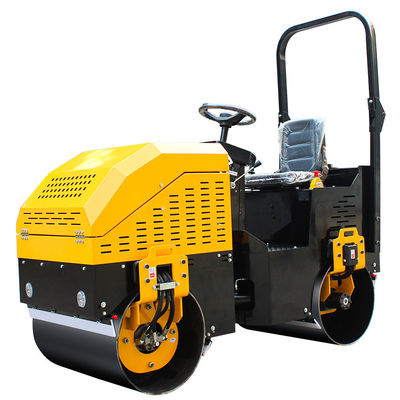 132 KW électrique démarrer 1,5 tonne rouleaux routiers double tambour compacteur vibratoire
