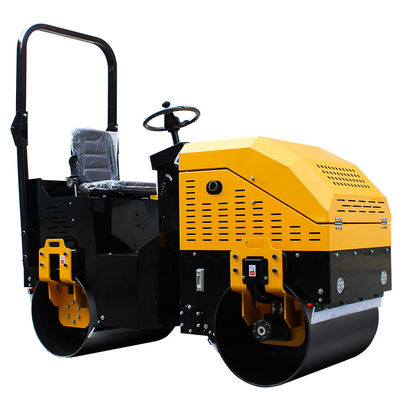 Petit rouleau mini compacteur à double tambour avec une capacité de réservoir d'eau de 55L