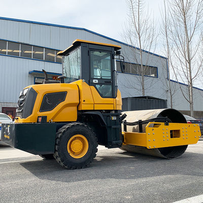 Compacteur de terre en acier à rouleaux de 8 tonnes à rouleaux de route vibrants