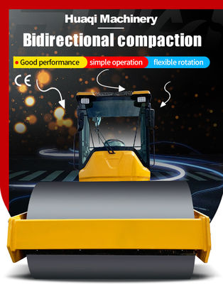 Compacteur de terre en acier à rouleaux de 8 tonnes à rouleaux de route vibrants