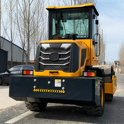 Compacteur de terre en acier à rouleaux de 8 tonnes à rouleaux de route vibrants