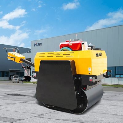 Marchez derrière le compacteur à double tambour avec pompe hydraulique HUAQI et moteur HONDA