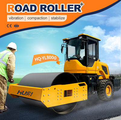 14t 16t 18t 20t Rouleau vibrant pour travaux de construction avec consommation de carburant de 8 litres par heure