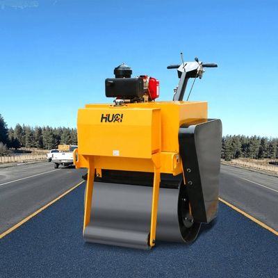 330kg marche derrière un seul tambour rouleau vibrant pour les fermes