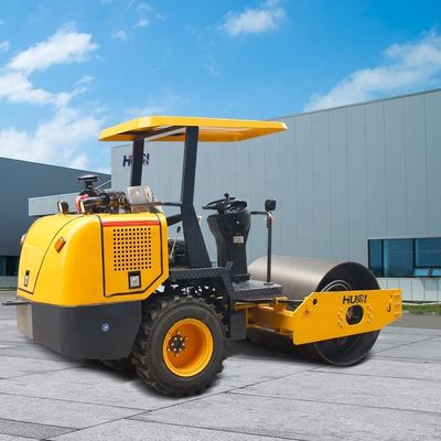Vibration élevée Double tambour Route Roller Deux mille dollars 70Hz Fréquence de vibration
