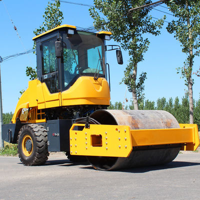 5000 kg 6000 kg rouleau de route vibrant à double tambour et force excitante de 100KN