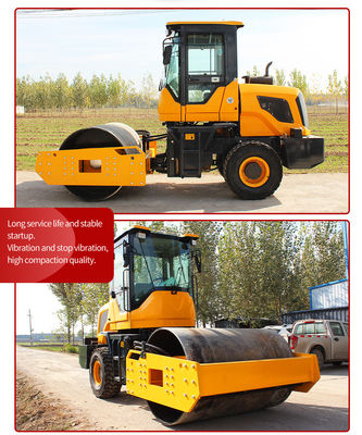 5t 10t 20t machine à rouleaux routiers compacteur vibratoire avec 4450*1680*2750mm dimension