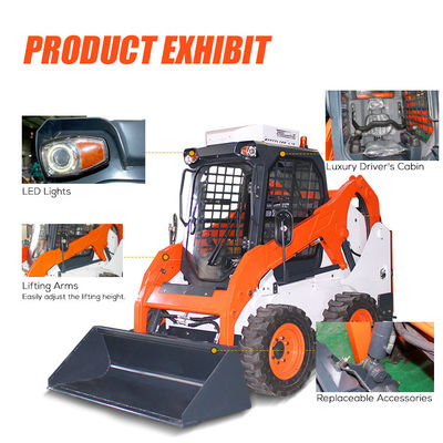 Super puissance électrique mini chargeur de direction de patinage compact chargeur de direction de patinage avant mini chargeur